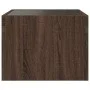 Bedside table with Infinity LED brown oak 40x40x30 cm by , Nightstands - Ref: Foro24-3284076, Price: 56,86 €, Discount: %