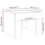 Mesita de noche con Infinity LED marrón roble 40x40x30 cm de , Mesitas de noche - Ref: Foro24-3284076, Precio: 56,86 €, Descu...