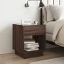 Bedside table with Infinity LED brown oak 40x40x50 cm by , Nightstands - Ref: Foro24-3284083, Price: 68,22 €, Discount: %