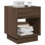 Bedside table with Infinity LED brown oak 40x40x50 cm by , Nightstands - Ref: Foro24-3284083, Price: 68,22 €, Discount: %