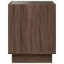 Bedside table with Infinity LED brown oak 40x40x50 cm by , Nightstands - Ref: Foro24-3284083, Price: 68,22 €, Discount: %