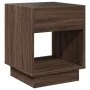 Bedside table with Infinity LED brown oak 40x40x50 cm by , Nightstands - Ref: Foro24-3284083, Price: 68,22 €, Discount: %