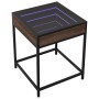 Nachttisch mit Infinity LED in Eichenbraun 40x40x51 cm von , Nachttische - Ref: Foro24-3284095, Preis: 55,04 €, Rabatt: %