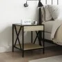 Mesita de noche con Infinity LED roble Sonoma 40x40x49 cm de , Mesitas de noche - Ref: Foro24-3284097, Precio: 65,32 €, Descu...