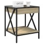 Bedside table with Infinity LED Sonoma oak 40x40x49 cm by , Nightstands - Ref: Foro24-3284097, Price: 66,40 €, Discount: %