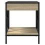 Bedside table with Infinity LED Sonoma oak 40x40x49 cm by , Nightstands - Ref: Foro24-3284097, Price: 66,40 €, Discount: %