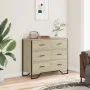 Engineered wood chest of drawers in Sonoma oak 91x35.5x74.5 cm by , Drawers - Ref: Foro24-3295303, Price: 158,68 €, Discount: %