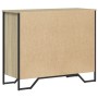 Schubladenkommode aus Sonoma-Eichenfurnierholz 91x35,5x74,5 cm von , Schubladen - Ref: Foro24-3295303, Preis: 161,06 €, Rabat...