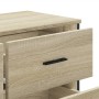 Schubladenkommode aus Sonoma-Eichenfurnierholz 91x35,5x74,5 cm von , Schubladen - Ref: Foro24-3295303, Preis: 161,06 €, Rabat...