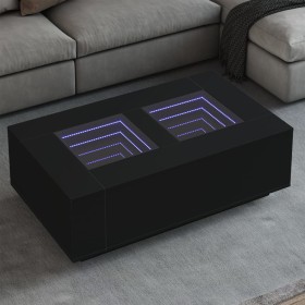 Black LED coffee table Infinity 116x69x40 cm by , Coffee table - Ref: Foro24-3284057, Price: 174,17 €, Discount: %