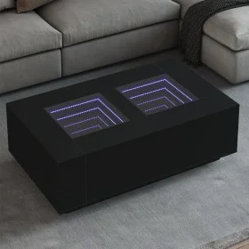 Black LED coffee table Infinity 116x69x40 cm by , Coffee table - Ref: Foro24-3284057, Price: 171,47 €, Discount: %
