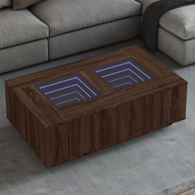 Mitteltisch mit Infinity LED in Eichenbraun 116x69x40 cm von , Couchtisch - Ref: Foro24-3284062, Preis: 170,80 €, Rabatt: %
