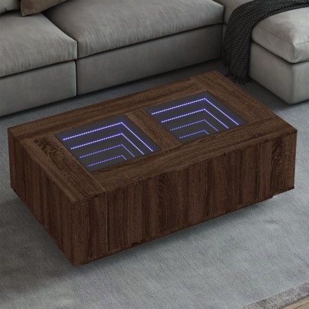 Mitteltisch mit Infinity LED in Eichenbraun 116x69x40 cm von , Couchtisch - Ref: Foro24-3284062, Preis: 170,80 €, Rabatt: %