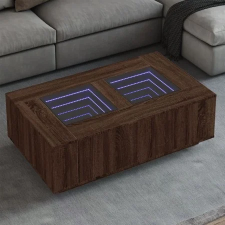 Mitteltisch mit Infinity LED in Eichenbraun 116x69x40 cm von , Couchtisch - Ref: Foro24-3284062, Preis: 168,72 €, Rabatt: %