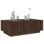 Coffee table with Infinity LED brown oak 116x69x40 cm by , Coffee table - Ref: Foro24-3284062, Price: 168,72 €, Discount: %