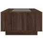 Coffee table with Infinity LED brown oak 116x69x40 cm by , Coffee table - Ref: Foro24-3284062, Price: 168,72 €, Discount: %