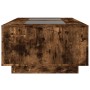 Coffee table with Infinity LED smoked oak 116x69x40 cm by , Coffee table - Ref: Foro24-3284060, Price: 192,96 €, Discount: %