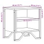 Nachttisch aus geräucherter Eichen-Ingenieurholz 40x30x40 cm. von , Nachttische - Ref: Foro24-848498, Preis: 34,17 €, Rabatt: %