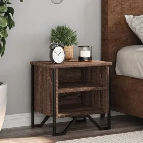 Engineered wood brown oak bedside table 40x30x40 cm by , Nightstands - Ref: Foro24-848502, Price: 35,62 €, Discount: %