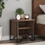 Engineered wood brown oak bedside table 40x30x40 cm by , Nightstands - Ref: Foro24-848502, Price: 35,62 €, Discount: %