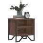 Engineered wood brown oak bedside table 40x30x40 cm by , Nightstands - Ref: Foro24-848502, Price: 35,62 €, Discount: %