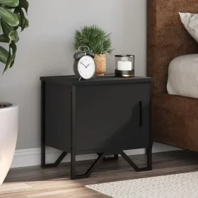 Nachttisch aus schwarzem Sperrholz, 40x30x40 cm. von , Nachttische - Ref: Foro24-848514, Preis: 37,46 €, Rabatt: %