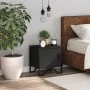 Black plywood bedside table 40x30x40 cm by , Nightstands - Ref: Foro24-848514, Price: 38,12 €, Discount: %