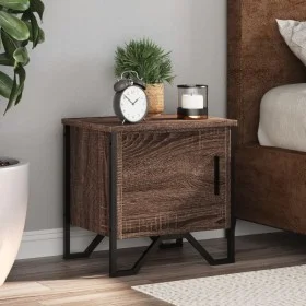 Bedside tables 2 units engineered wood brown oak 40x30x40 cm by , Nightstands - Ref: Foro24-848523, Price: 48,85 €, Discount: %