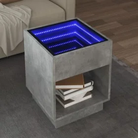 Coffee table with Infinity LED concrete gray 40x40x50 cm by , Coffee table - Ref: Foro24-847647, Price: 72,88 €, Discount: %