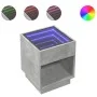 Coffee table with Infinity LED concrete gray 40x40x50 cm by , Coffee table - Ref: Foro24-847647, Price: 72,88 €, Discount: %