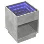 Coffee table with Infinity LED concrete gray 40x40x50 cm by , Coffee table - Ref: Foro24-847647, Price: 72,88 €, Discount: %
