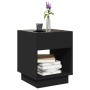 Coffee table with Infinity LED black 40x40x50 cm by , Coffee table - Ref: Foro24-847645, Price: 69,32 €, Discount: %