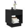 Coffee table with Infinity LED black 40x40x50 cm by , Coffee table - Ref: Foro24-847645, Price: 68,22 €, Discount: %