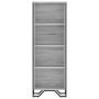 Estantería de madera de ingeniería gris Sonoma 50x31x137,5 cm de , Librerías y estanterías - Ref: Foro24-848612, Precio: 62,2...