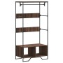 Ingenieurholzschrank in Eichenbraun 90x50x180 cm von , Kommoden-Organizer und Bar-Kleiderbügel - Ref: Foro24-848673, Preis: 1...