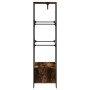 Rauchiger Eichen-Ingenieurholzschrank 90x50x180 cm von , Kommoden-Organizer und Bar-Kleiderbügel - Ref: Foro24-848671, Preis:...