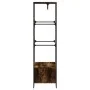 Rauchiger Eichen-Ingenieurholzschrank 90x50x180 cm von , Kommoden-Organizer und Bar-Kleiderbügel - Ref: Foro24-848671, Preis:...