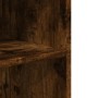 Mesa auxiliar ruedas madera ingeniería roble ahumado 55x60x78cm de , Armarios archivadores - Ref: Foro24-853159, Precio: 78,2...