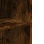 Side table with wheels made of smoked oak wood, 55x60x78cm. by , Filing cabinets - Ref: Foro24-853159, Price: 75,06 €, Discou...