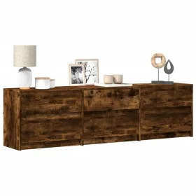 LED-TV-Möbel aus geräucherter Eichen-Ingenieurholz 180x34x50 cm. von , TV-Möbel - Ref: Foro24-3307930, Preis: 162,58 €, Rabat...