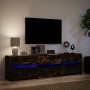 LED-TV-Möbel aus geräucherter Eichen-Ingenieurholz 180x34x50 cm. von , TV-Möbel - Ref: Foro24-3307930, Preis: 163,56 €, Rabat...