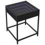 Bedside table with Infinity LED black 40x40x51 cm by , Coffee table - Ref: Foro24-847672, Price: 60,89 €, Discount: %