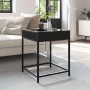 Bedside table with Infinity LED black 40x40x51 cm by , Coffee table - Ref: Foro24-847672, Price: 60,89 €, Discount: %