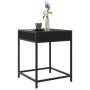 Bedside table with Infinity LED black 40x40x51 cm by , Coffee table - Ref: Foro24-847672, Price: 60,89 €, Discount: %