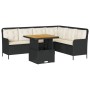 Garden sofa set 2 pieces and black synthetic rattan cushions by , Garden sets - Ref: Foro24-3262079, Price: 414,58 €, Discoun...