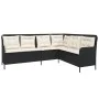 Garden sofa set 2 pieces and black synthetic rattan cushions by , Garden sets - Ref: Foro24-3262079, Price: 451,28 €, Discoun...