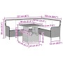 Garden sofa set 2 pieces and black synthetic rattan cushions by , Garden sets - Ref: Foro24-3262079, Price: 414,58 €, Discoun...