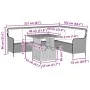 Garden sofa set 2 pieces and black synthetic rattan cushions by , Garden sets - Ref: Foro24-3262079, Price: 451,28 €, Discoun...