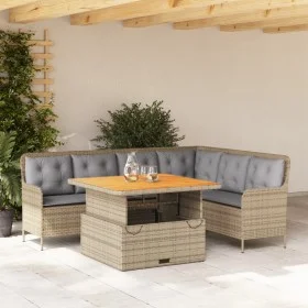 Garden sofa set 2 pieces and brown synthetic rattan cushions by , Garden sets - Ref: Foro24-3262085, Price: 566,92 €, Discoun...