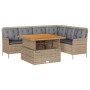 Gartensofagarnitur 2-teilig mit braunen Polyrattan-Kissen. von , Gartensets - Ref: Foro24-3262085, Preis: 543,59 €, Rabatt: %